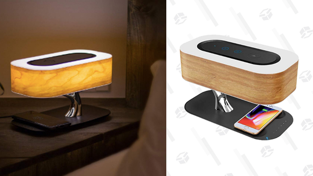 Ampulla Beside Lamp with Bluetooth Speaker and Wireless Charger | $110 | Amazon | Clip $20 off coupon